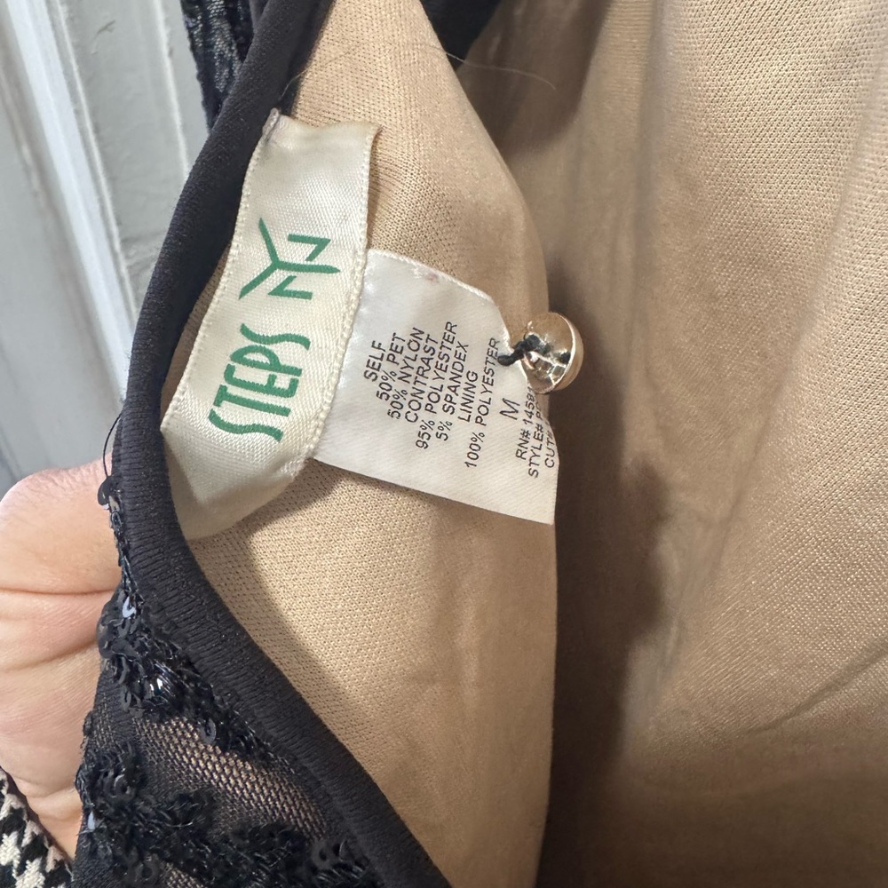 Steps Black and Tan Dress